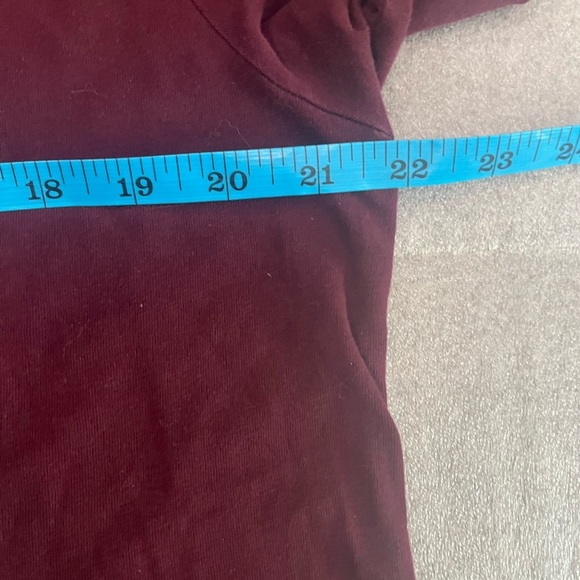 [L]Playboy Play Forever Logo Burgundy L/S Pullover Crew Shirt - Picture 8 of 8